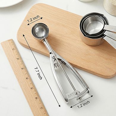 Ice Cream Scoop, 1 Pcs Stainless Steel Ice Cream Scooper, Easy Release, Easy Clean