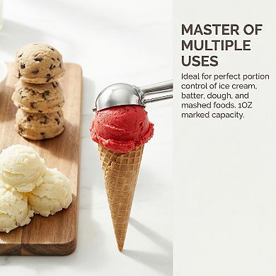 Ice Cream Scoop, 1 Pcs Stainless Steel Ice Cream Scooper, Easy Release, Easy Clean