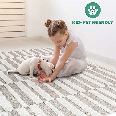 Geometric High-Low Area Rug - 9x12