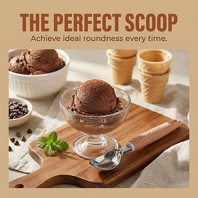 Ice Cream Scoop, 1 Pcs Stainless Steel Ice Cream Scooper Ergonomic Handle