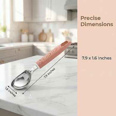 Ice Cream Scoop, 1 Pcs Stainless Steel Ice Cream Scooper Ergonomic Handle