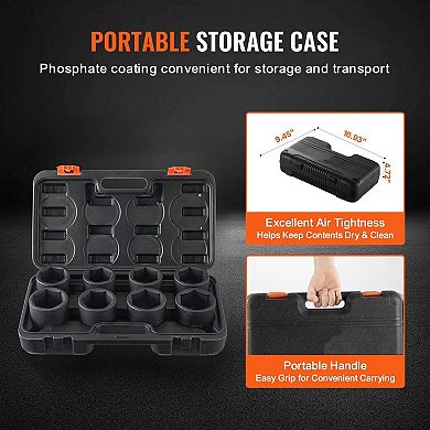 Drive Axle Nut Socket Kit, SAE Sizes for Wheel and Hub Repair