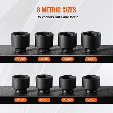 Drive Axle Nut Socket Kit, SAE Sizes for Wheel and Hub Repair