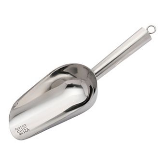 Easy Clean Stainless Steel Ice Scoop for Candy Buffet Kitchen Ice Bucket