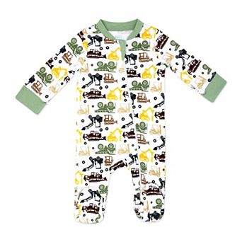 Baby Boys Dirt Magnet Zippered Footed Sleeper