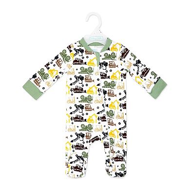 Baby Boys Dirt Magnet Zippered Footed Sleeper