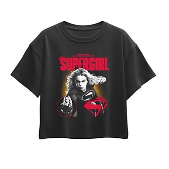 Girls 7-16 DC Comics Supergirl She's Not Anyone's Sidekick Boxy Tee