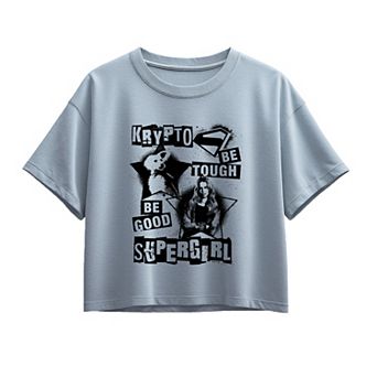 Girls 7-16 DC Comics Supergirl & Krypto Be Tough Be Good Boxy Tee