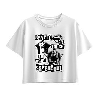 Girls 7-16 DC Comics Supergirl & Krypto Be Tough Be Good Boxy Tee