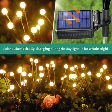 Solar Firefly Garden Lights Outdoor Waterproof LED Patio Decoration Set