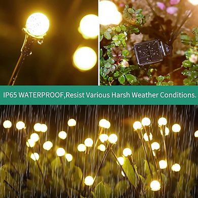 Solar Firefly Garden Lights Outdoor Waterproof LED Patio Decoration Set