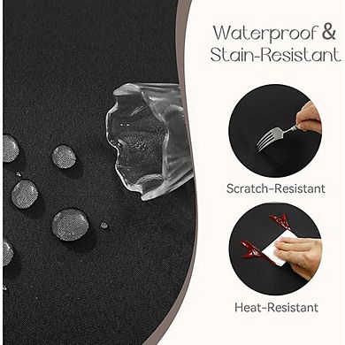 Waterproof Polyester Tablecloth, Wrinkle-Resistant, Washable