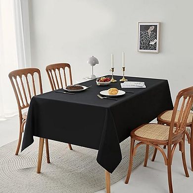 Waterproof Polyester Tablecloth, Wrinkle-Resistant, Washable