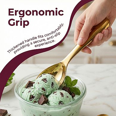 Stainless Steel Ice Cream Scoop for Gelato and Cookie Dough