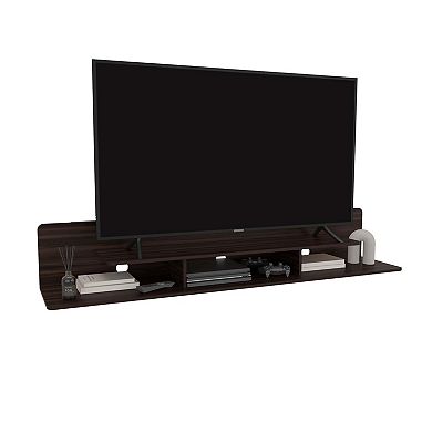 Marquis Floating TV Stand with Open Shelves, Modern Media Console for Living Room.