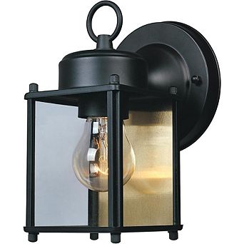 Preston Outdoor Wall Lantern Sconce Black Exterior Light for Porch Patio Front Door