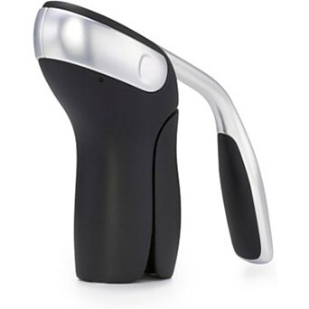 Steel Vertical Lever Corkscrew with Removable Foil Cutter, Smooth Wine Opener