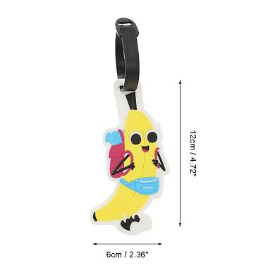 1 Pc Banana Luggage Tag for Travelling Yellow