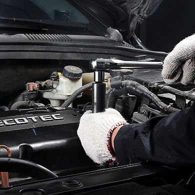 59-Piece Socket Set with SAE and Metric Sockets, Extensions, and Adapters