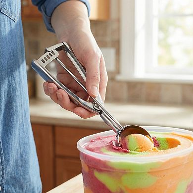 Ice Cream Scoop, 1 Pcs Stainless Steel Ice Cream Scooper, Easy Release, Easy Clean 8.5x2Inch