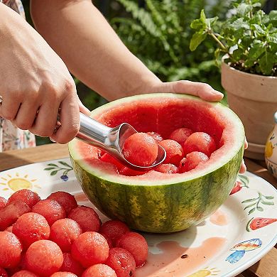 Stainless Steel Ice Cream Scoop with Ergonomic Handle and Easy Release