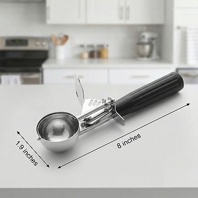 Ice Cream Scoop, 1 Pcs Stainless Steel Ice Cream Scooper, Ergonomic Handle 8x1.9Inch