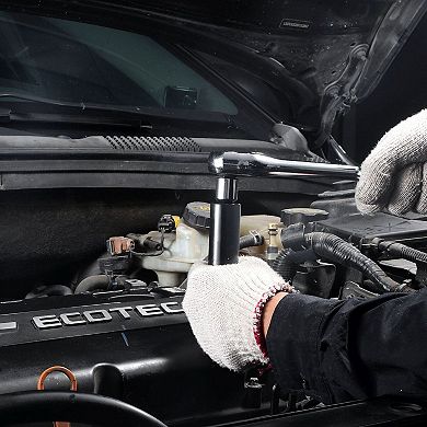 Alloy Steel Impact Socket Set 25-Piece with Carrying Case for Garage Tools