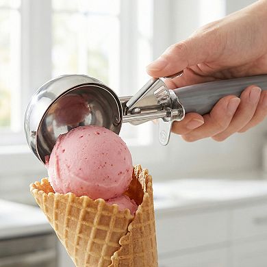 Ice Cream Scoop, 1 Pcs Stainless Steel Ice Cream Scooper, Ergonomic Handle 9x2.8Inch