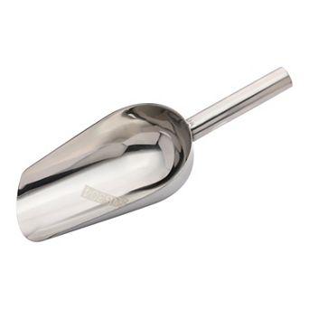 Easy Clean Stainless Steel Ice Scoop for Candy Buffet Kitchen Ice Bucket 1 pc 9.4x3.5Inch