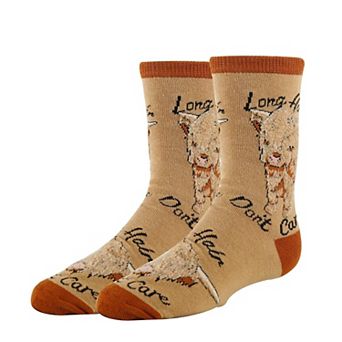 Kid's Crew Socks -Hair Don't Care