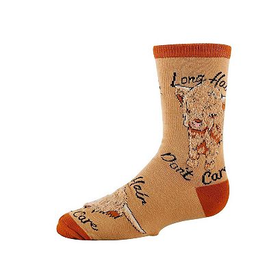 Kid's Crew Socks -Hair Don't Care