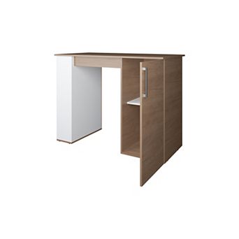 Allen 47" Wide Kitchen Island One Cabinet And Five Shelves, Bar Table, Dinning Table. Pub Table