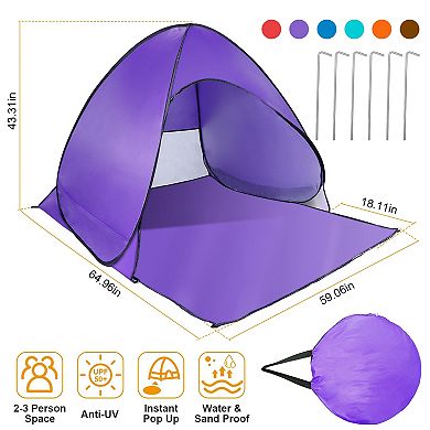 Pop-Up Tent Anti-UV Waterproof Sun Shade