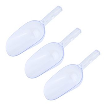 Ice Scoop Easy Clean Plastic Ice Shovel for Candy Buffet Kitchen Popcorn 3 pc 12.6x4.9Inch