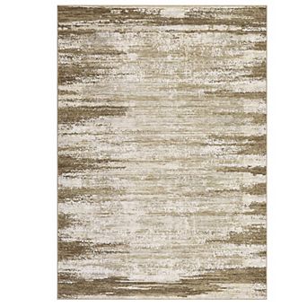 Modern Abstract Area Rug, Washable, Non-Slip, Low Pile, Collapsible, Soft, Durable, Non-Shedding
