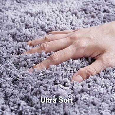 3-Piece Bathroom Mat Set: U-Shaped Design, Non-Slip Microfiber Surface, Quick-Drying.