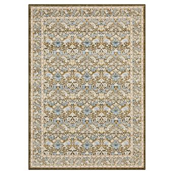 Printed Area Rug with Washable Polyester Backing, Foldable Indoor Floor Carpet