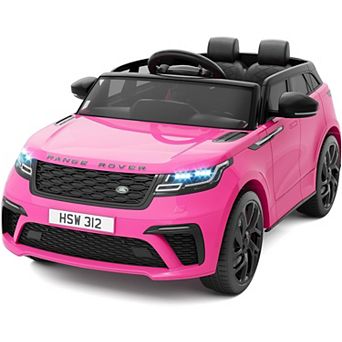 12V Licensed Land Rover Ride On Truck, Remote Control Kids Electric Car w/LED Lights & Music