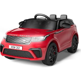 12V Licensed Land Rover Ride On Truck, Remote Control Kids Electric Car w/LED Lights & Music