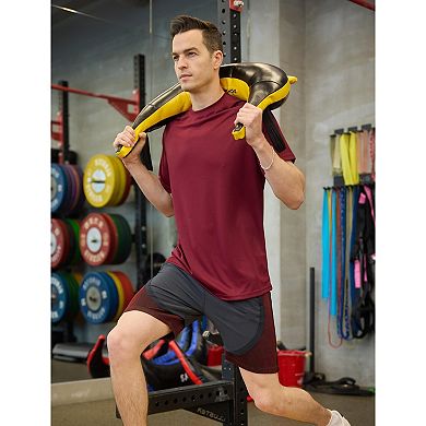 PINSPARK Men's Moisture Wicking Quick Dry Crew Neck T-Shirts Multipack Gym Workout Tees