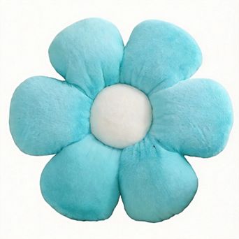 15.74" Flower Shaped Throw Pillow Plush Pillow