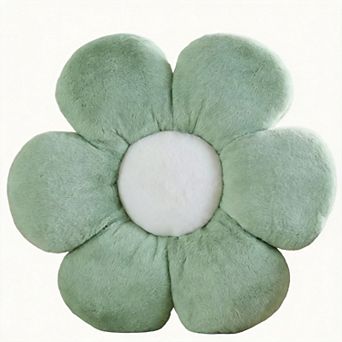 15.74" Flower Shaped Throw Pillow Plush Pillow