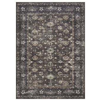 Vintage Distressed Medallion Area Rug Washable Soft Non Slip Kitchen Runners for Hallway Living Room