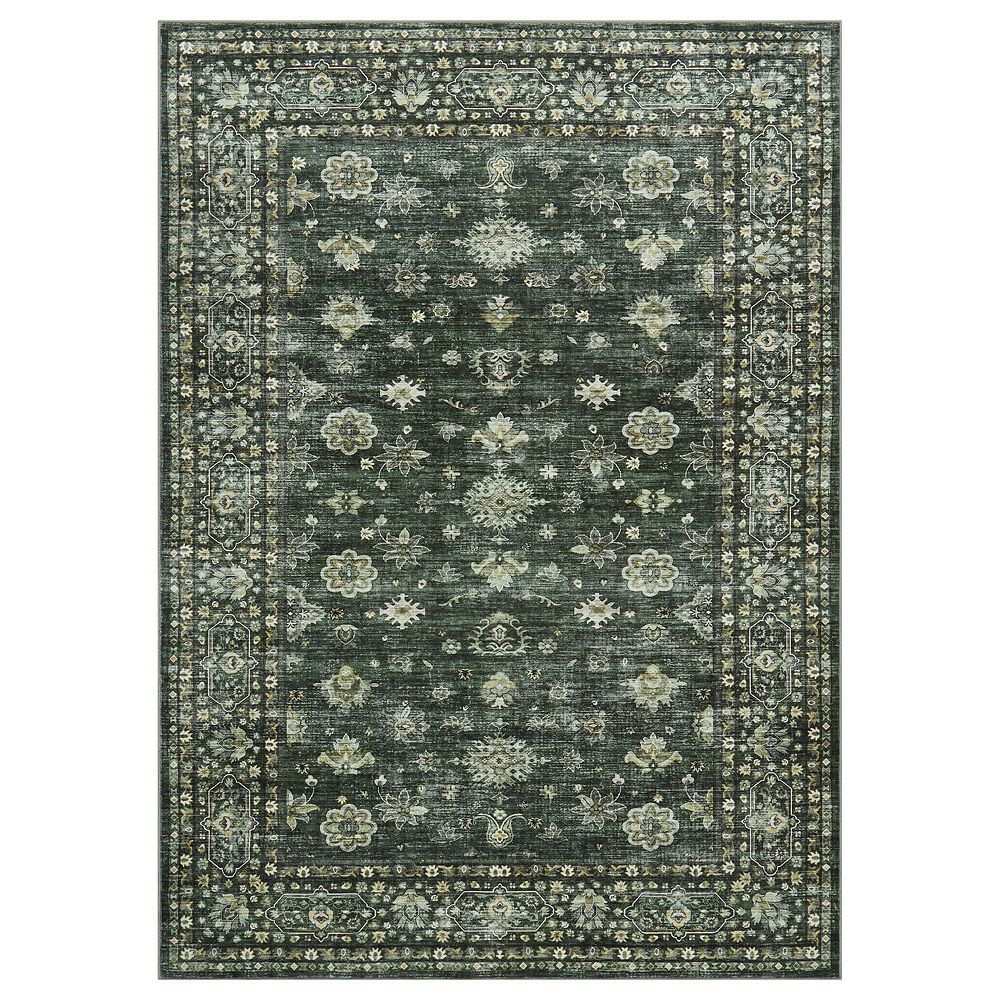 Vintage Distressed Medallion Area Rug Washable Soft Non Slip Kitchen ...