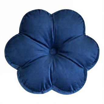 15" Velvet Flower Throw Pillows Home Decor
