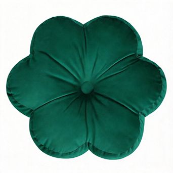 15" Velvet Flower Throw Pillows Home Decor