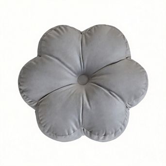 15" Velvet Flower Throw Pillows Home Decor