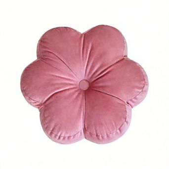 15" Velvet Flower Throw Pillows Home Decor