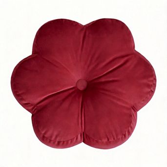 15" Velvet Flower Throw Pillows Home Decor