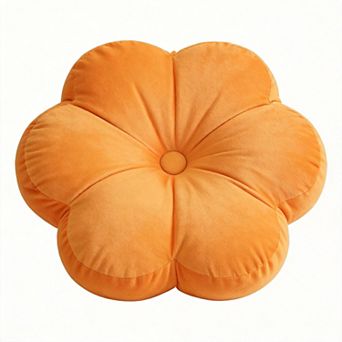 15" Velvet Flower Throw Pillows Home Decor